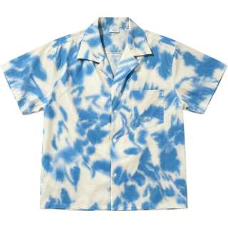 Lnga Landgre Shirts Men's Blue Cuban Collar Thin Hawaii