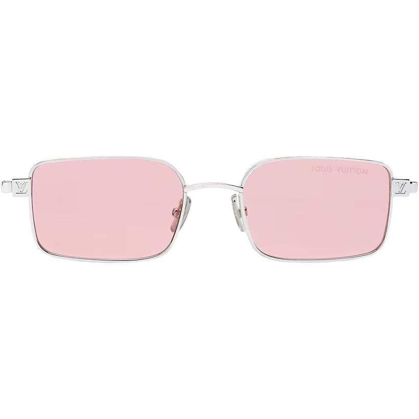 LOUIS VUITTON LOUIS VUITTON Metal Square Sunglasses Men's Silver