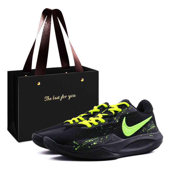 Nike Nike Precision 6 Shopping Bag, Night Island Flow Shadow, Spring Fresh Fabric Low top Basketball Shoes Men's Black
