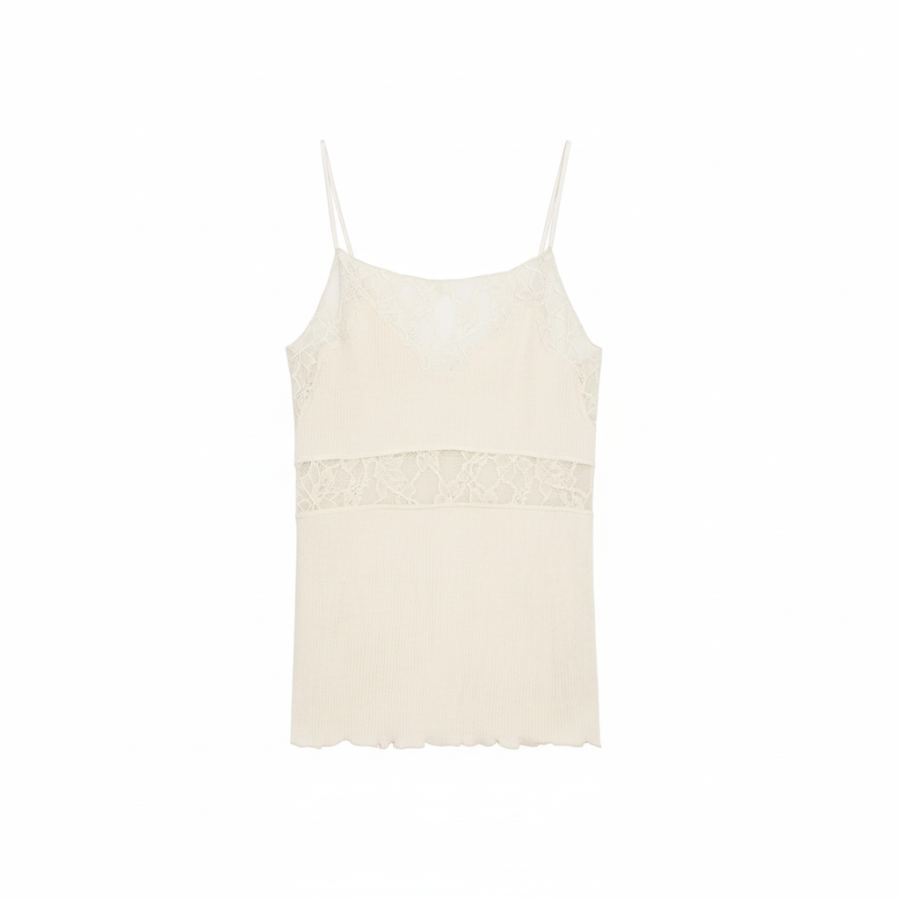 ZARA Camisoles Women's Light Pink Thin Straight Fit