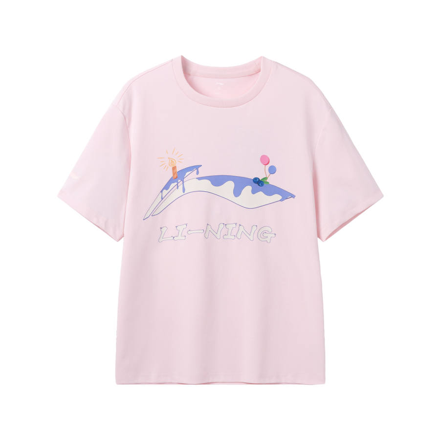 Li-Ning Li Ning T Shirt Women's Light Pink Red