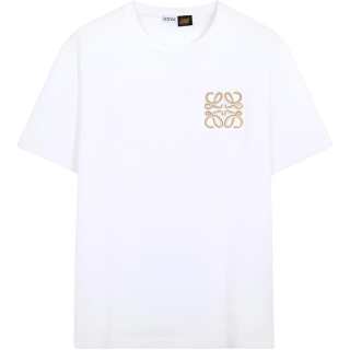 LOEWE T Shirts Men's White Half Turtleneck Moderate