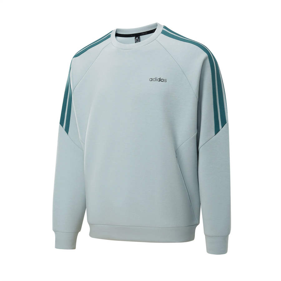Adidas Adidas Sweatshirts Men's Light Blue Crew Neck Moderate