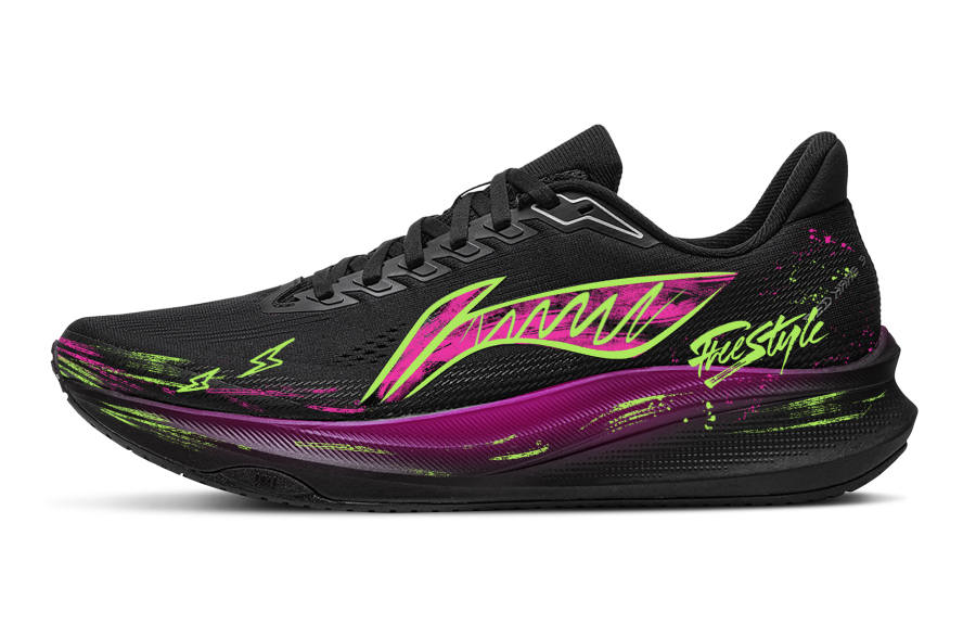 Li-Ning Li Ning Red Hare 9 Abrasion Resistant Lightweight Rebound Low top Racing City Commuting Running Shoes Men's Black