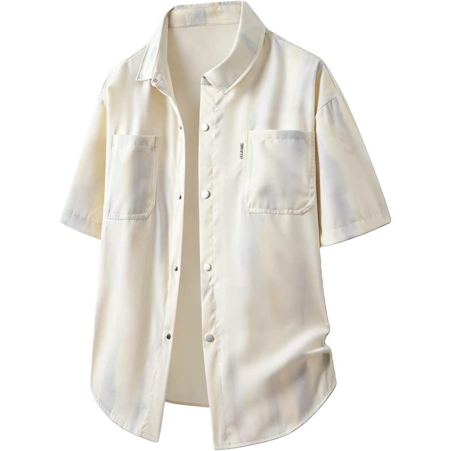 Sugarfunk Shirts Unisex Upgraded Powder Blue Lapel Thin Shirt