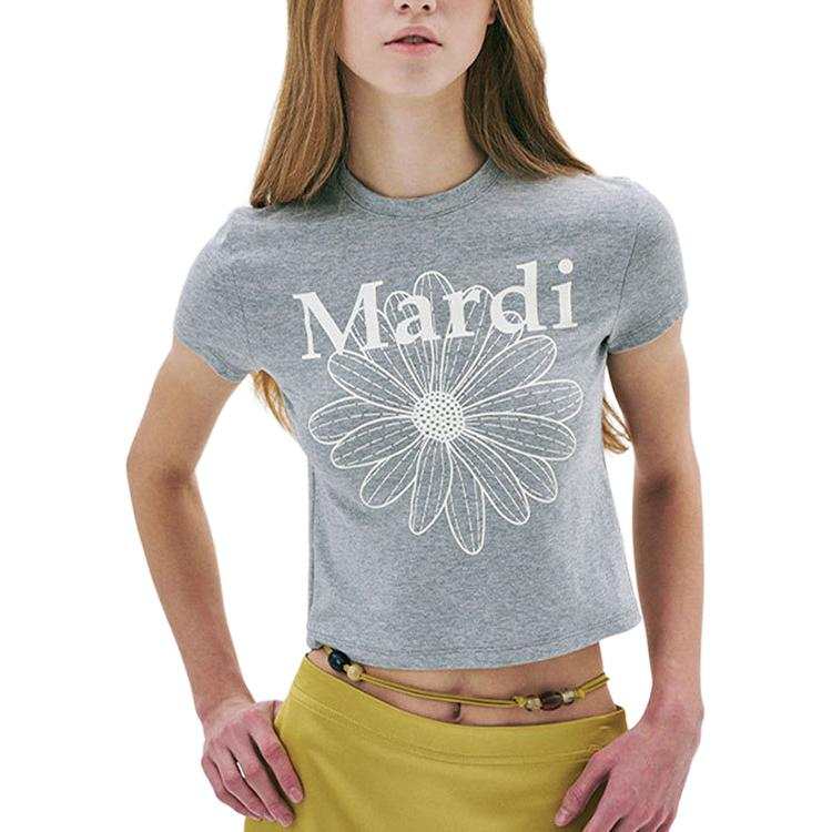 MARDI MERCREDI Regular Sleeve T Shirt Women's Korean Style