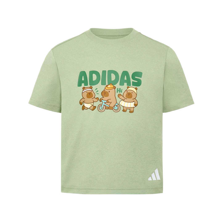 Adidas Adidas Kids T Shirts Crew Neck Moderate