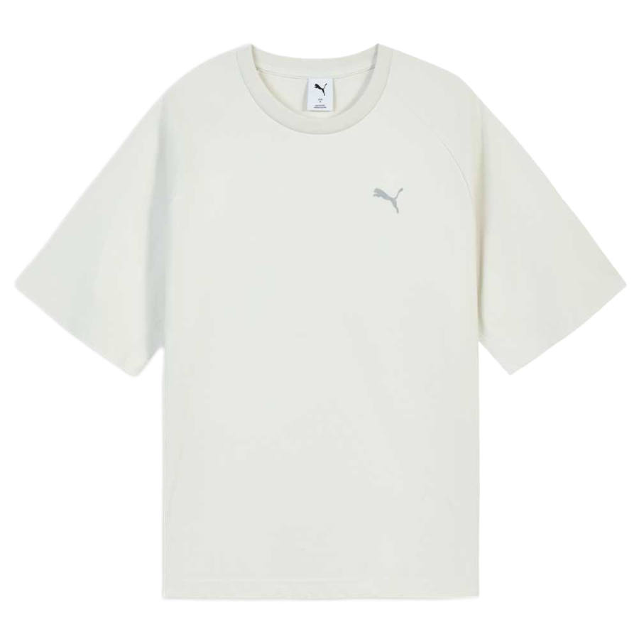 PUMA T Shirts Men's Gray Crew Neck Moderate