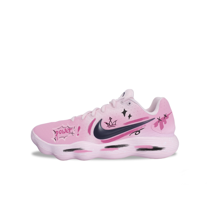 Nike Nike Hyperdunk 2017 Cushioning Slip Resistant Abrasion Resistant Low top Basketball Shoes Unisex Pink