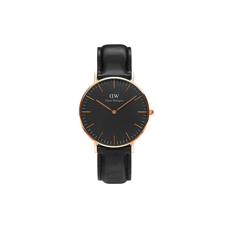 DW/DanielWellington Daniel Wellington CLASSICDanielWellington Wrist Watches Quartz Movement Black Dial Women's Watch 30m Water Resistant