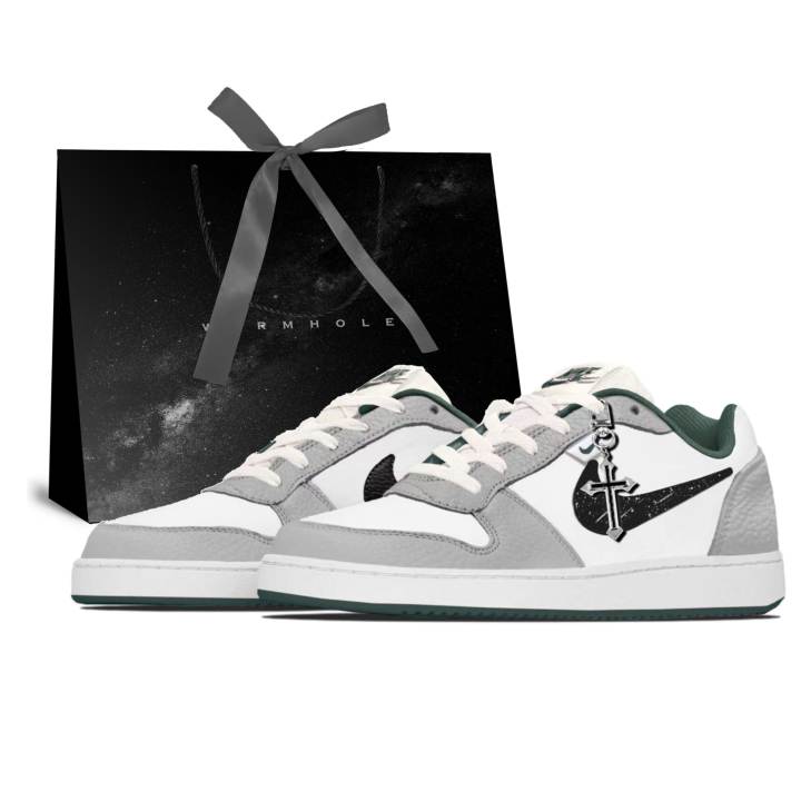 Nike Nike EBERNON Shadow Wind Seiko Synthetic Leather Coverage Slip Resistant Abrasion Resistant Low top Skateboard Shoes