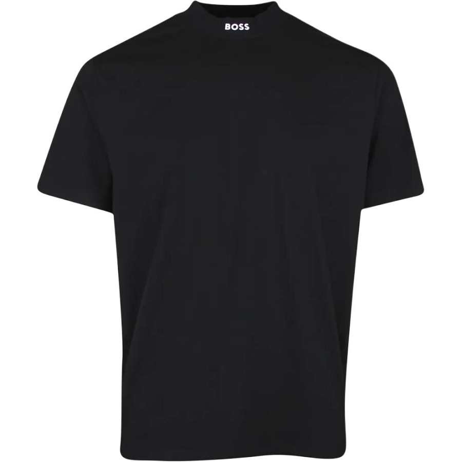 HUGO BOSS T Shirts Men's Black Turtleneck Moderate Straight Fit