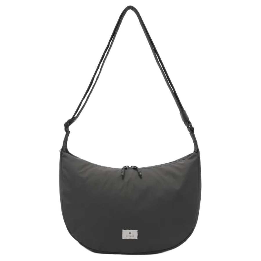 Snow Peak Recycled Nylon Shoulder Bag, Crossbody Bag 30 Unisex Black