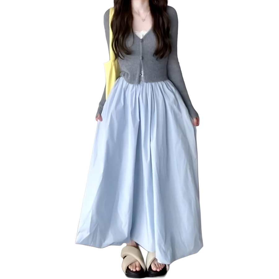 JBBCN Two Piece Skirt Sets Women's V Neck Moderate Long