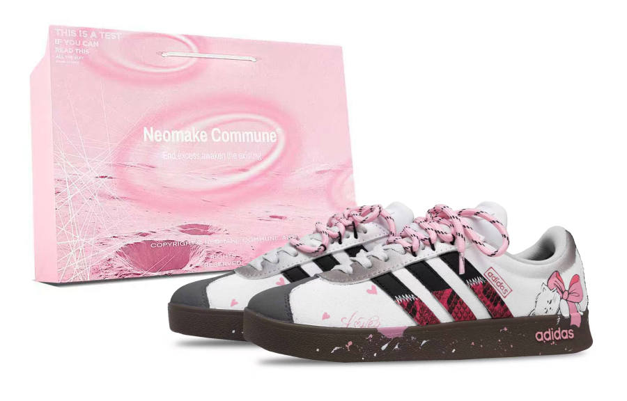 Adidas Adidas Vl Court Classic Sweetheart Kitten Shopping Bag German Army Trainers Women's