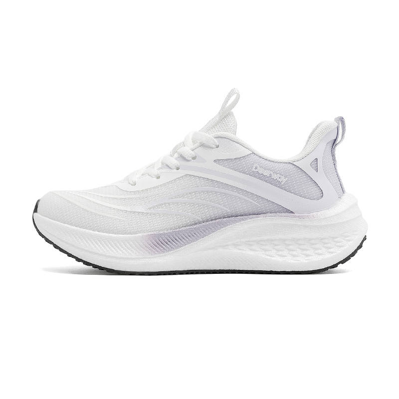 DEERWAY Cushioning Breathable Lightweight Low top Casual Running Shoes Women's Purple