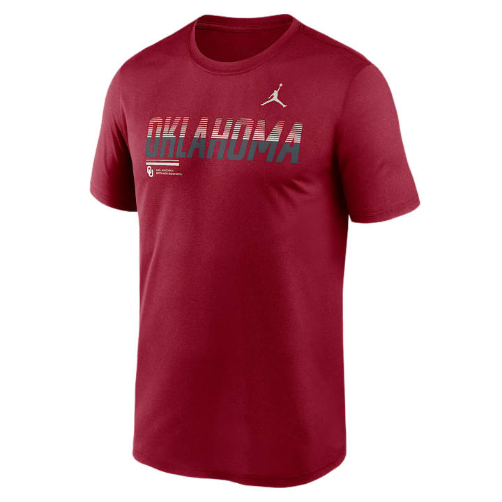 Jordan Jordan Oklahoma Sideline Legend Men's Jordan Brand Dri-FIT College T-Shirt