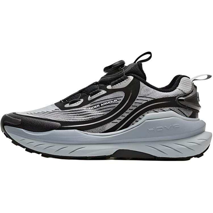 Under Armour Fabric Comfortable Low top Kids Lifestyle Shoes Gray Black Unisex