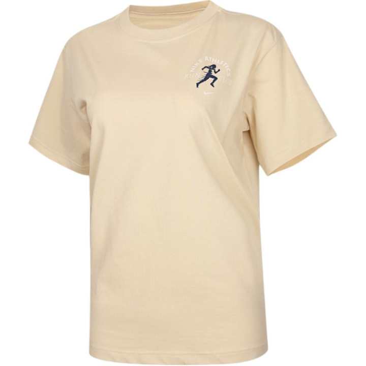 Nike Nike T Shirts Women's Khaki Crew Neck Moderate