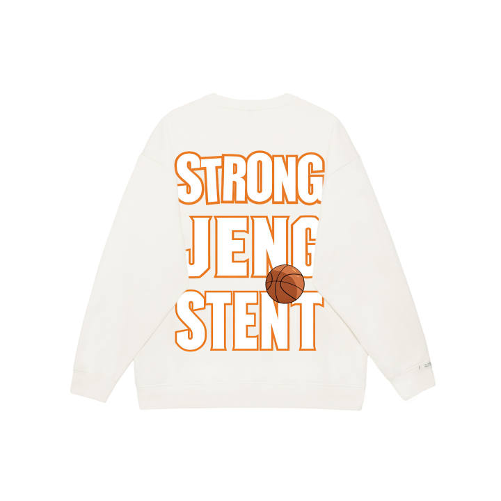 Adidas Adidas LABEL Sweatshirts Unisex White Crew Neck Moderate Regular