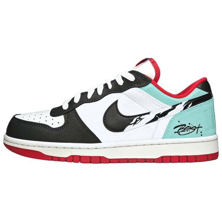 Nike Nike Big Low top Skateboard Shoes Men's Black White Green