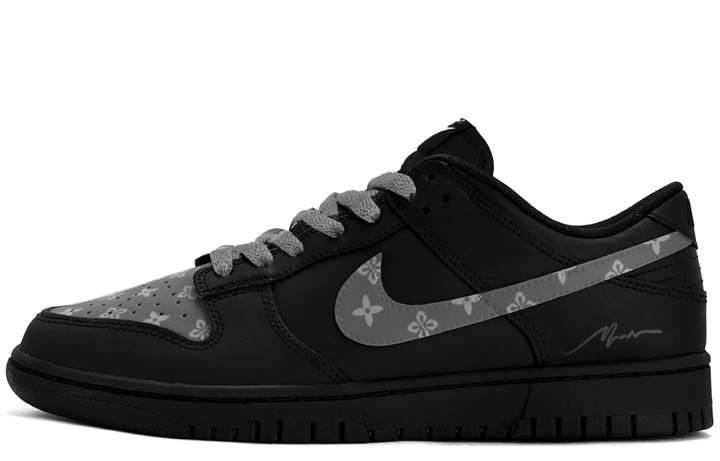 Nike Nike Dunk Skateboard Shoes Unisex Low Top Black/Gray