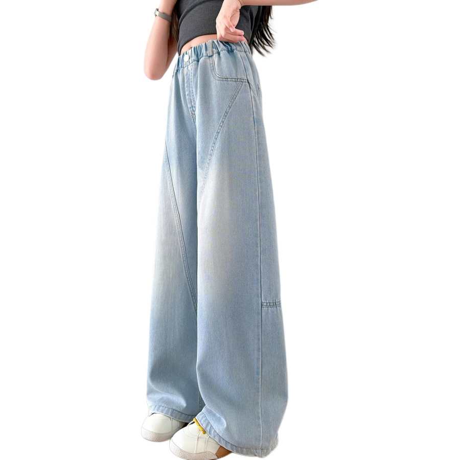 PLANDOO PLANDOO Kids Jeans Thin Stretch Cooling