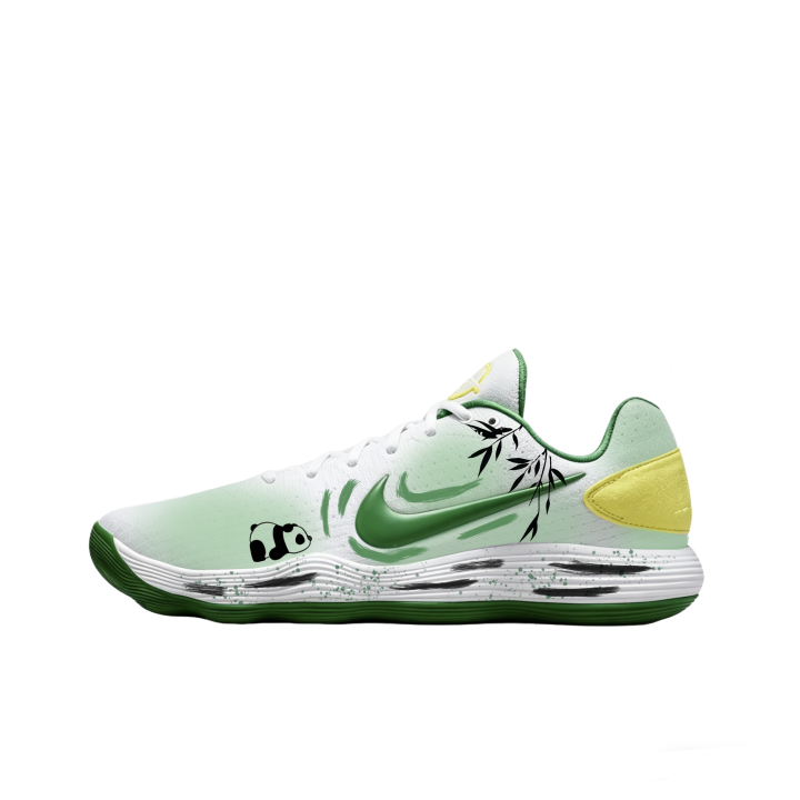 Nike Nike Hyperdunk 2017 Cushioning Slip Resistant Abrasion Resistant Low top Basketball Shoes Men's White Green