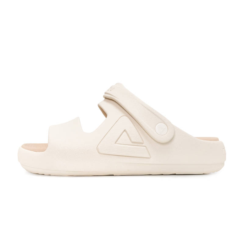PEAK Statistic Sandals Abrasion Resistant Cushioning Slide Slippers Men's Canvas White