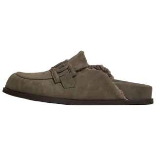 Twinset shearling-lined buckle-detail slippers Women's