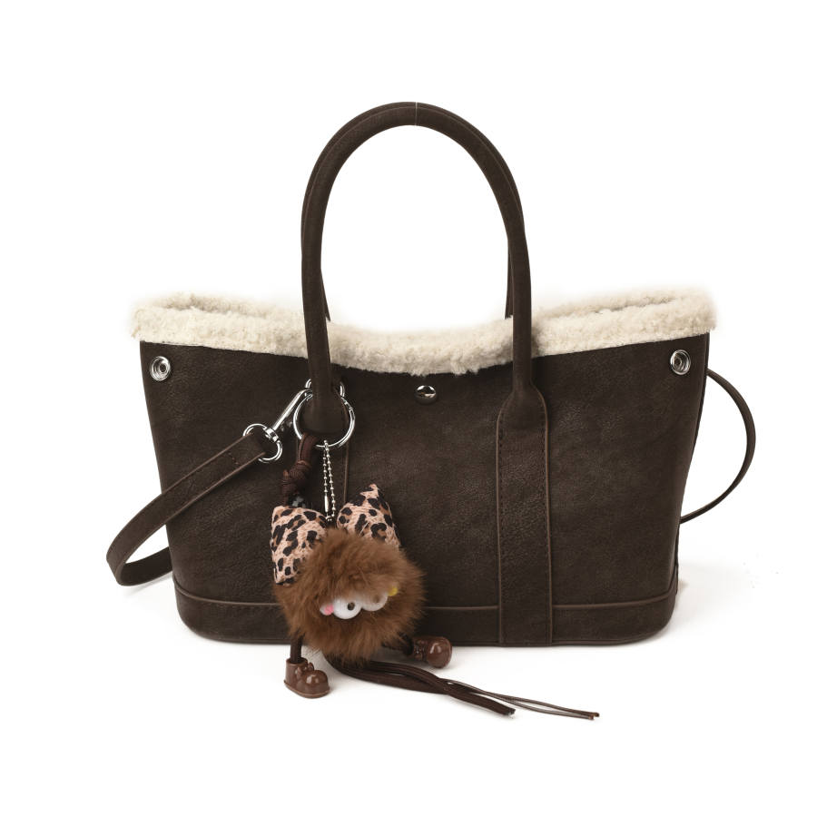 YALU Pu Handbag Women's Coffee Brown