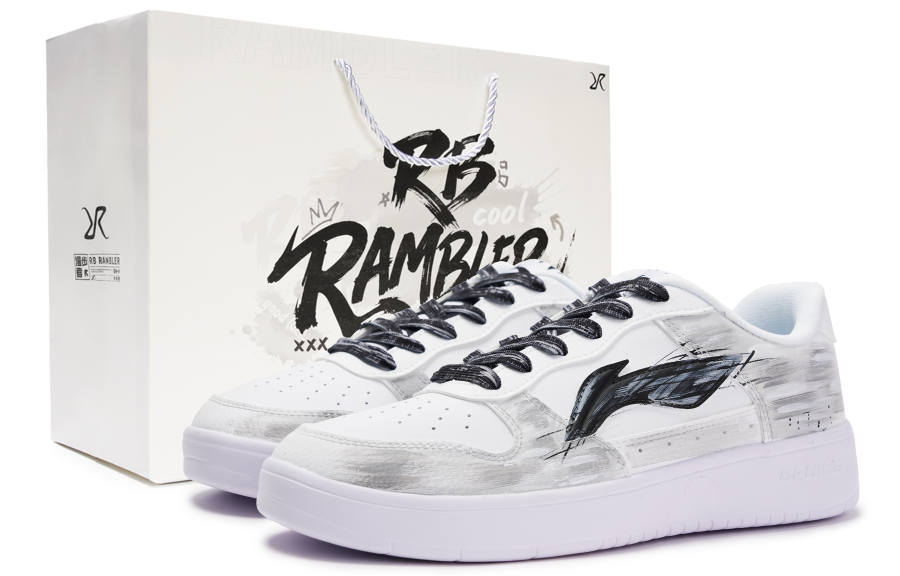 Li-Ning Li Ning Floating Boat Lightweight Breathable Low top Skateboard Shoes Men's Gray