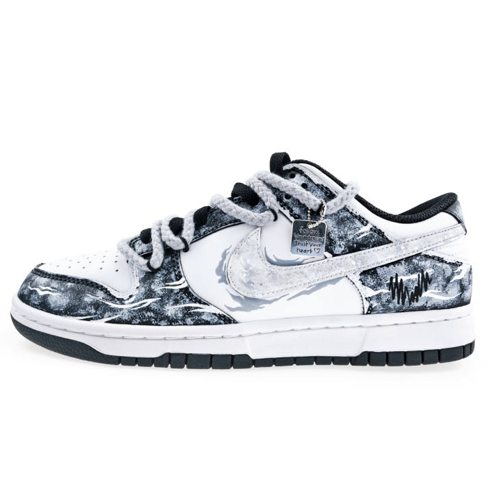 Nike Nike Dunk Mist Enveloped Leather Slip Resistant Cushioning Abrasion Resistant Low top Skateboard Shoes Unisex