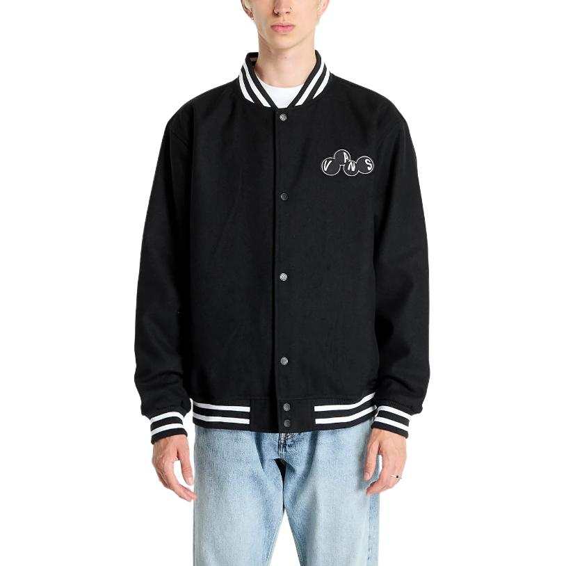 Vans Vans Jackets Men's Black Baseball Collar Moderate Other