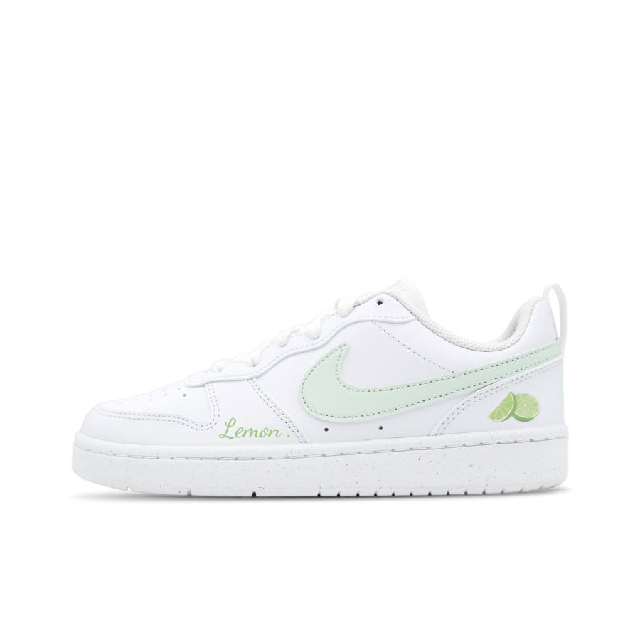 Nike Nike Court Borough Lime Low top Kids' Skateboarding Shoes Green White Teenagers