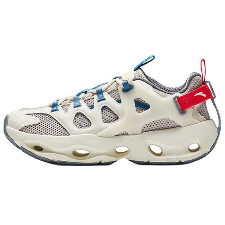 Anta Light Flow Slip Resistant And Breathable Low top Mountaineering Shoes Men's Gray Beige Blue