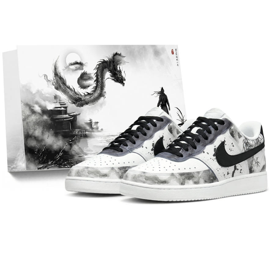 Nike Nike Court Vision 1 Skateboard Shoes Unisex Low Top White