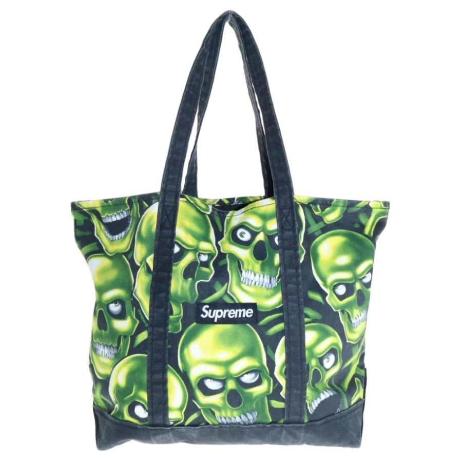 Supreme Supreme Polyester Tote Bag, Shopping Bag, Handbag, Shoulder Bag Unisex Black/Green