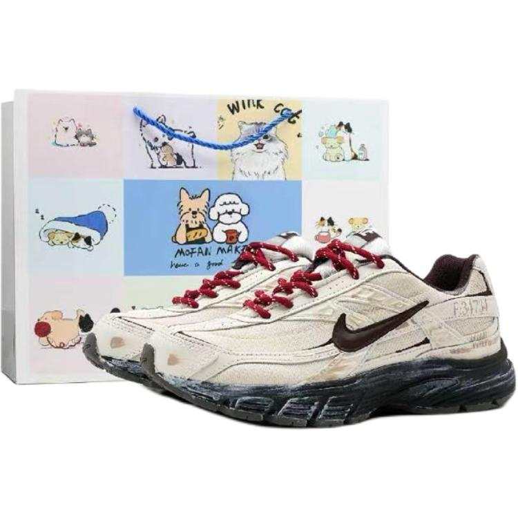 Nike Nike Initiator Cushioning Abrasion Resistant Low top Casual City Commuting Running Shoes Women's Ecru