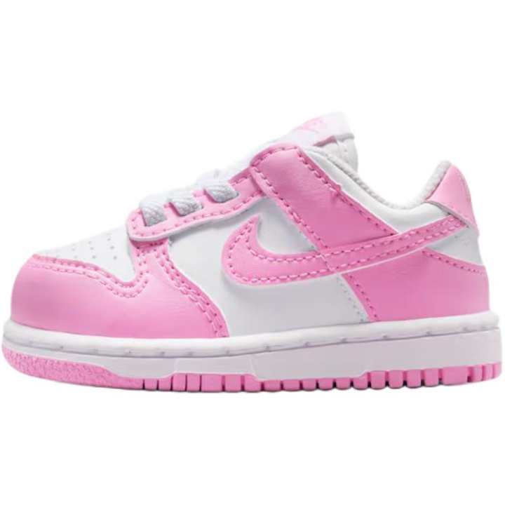 Nike Nike Dunk Breathable Low top Toddler Shoes White Bright Powder Infant And Toddler