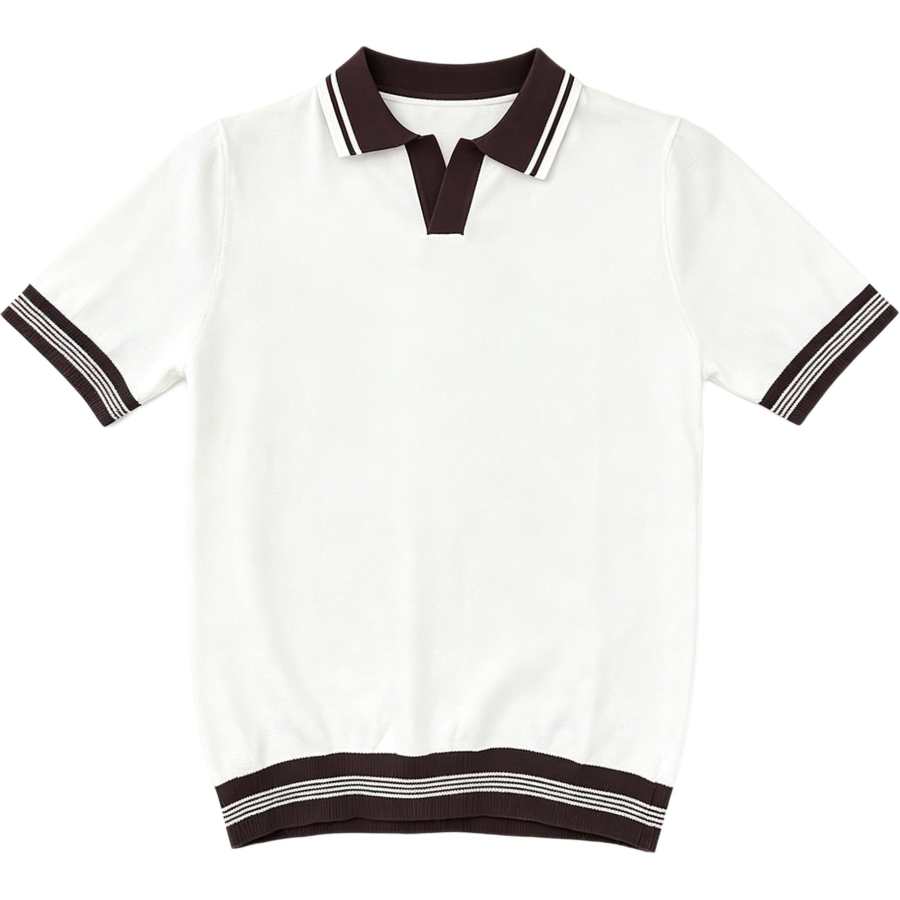 Lnga Landgre Polo Shirts Men's Polo Collar Thin Straight Fit
