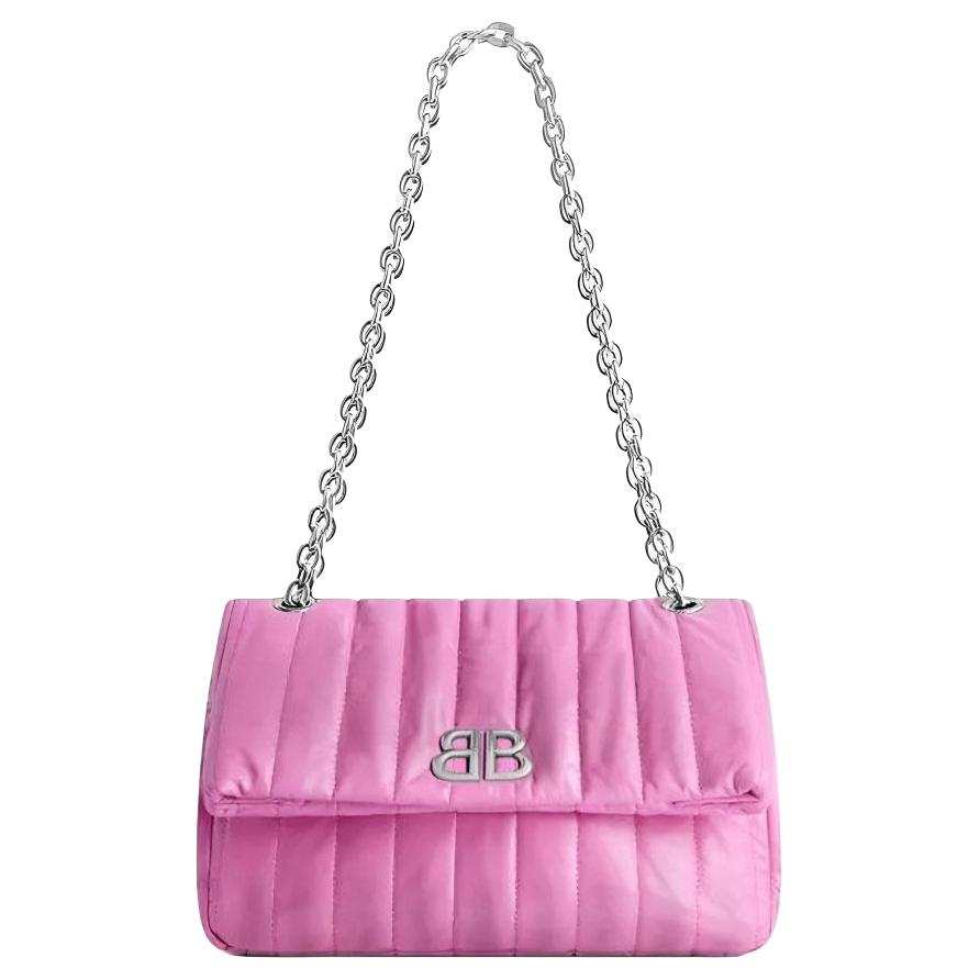 Balenciaga Quilting Solid Color Shoulder Bag Mini Women's Pink