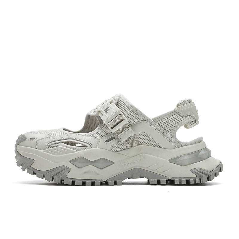 FILA FUSION Bianco SANDALS Bianco Beach Sandals Women's Silver