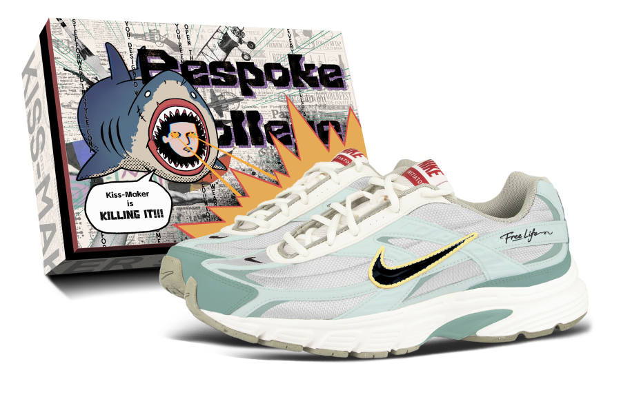 Nike Nike Initiator Mesh Slip Resistant Quick Dry Low top Casual Long Distance Running Sprint Running Shoes Men's Cyan