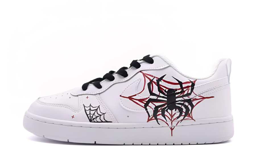 Nike Nike Court Borough Twilight Tide Spider Shadow Leather Cushioning Abrasion Resistant Breathable Low top