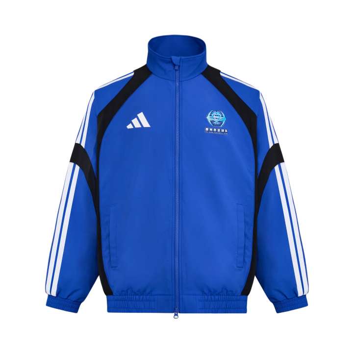 Adidas Adidas Jackets Unisex Bright Blue/Black Stand Collar Moderate Other