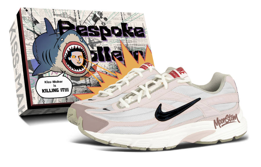 Nike Nike Initiator Mesh, Synthetic Leather Coverage Low top Casual Long Distance Running Sprint Running Shoes Men's Pink
