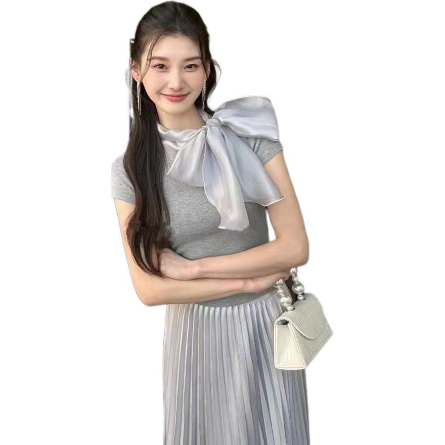 JBBCN T Shirts Women's Gray Half Turtleneck Moderate Other