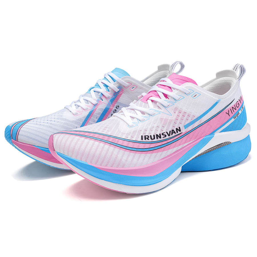 IRUNSVAN Summer Running Shoes Unisex Mismatched New Green Plum Cooking Wine