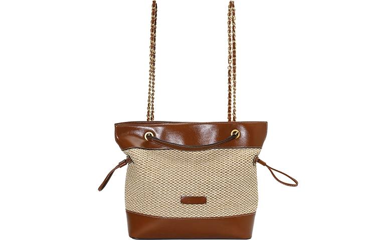 URBAN REVIVO Fabric Backpack Regular Women's Khaki Brown